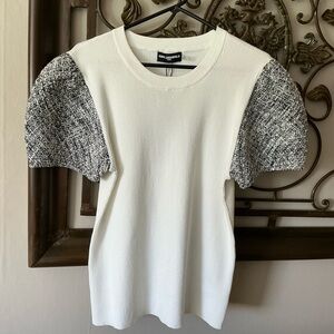 Karl Lagerfeld White and Black Women's Top